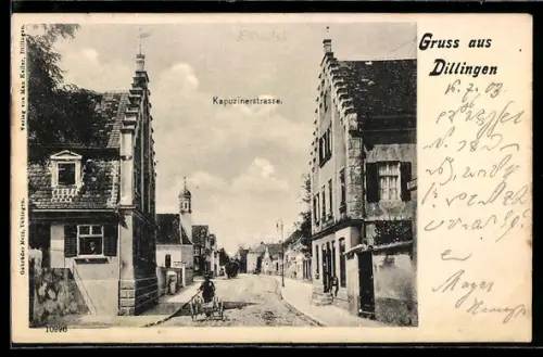 AK Dillingen, Partie in der Kapuzinerstrasse