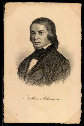 AK Robert Schumann, Portrait