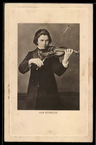 AK Jan Kubelik spielt Violine