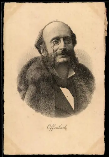 AK Offenbach, Portrait mit Zwicker