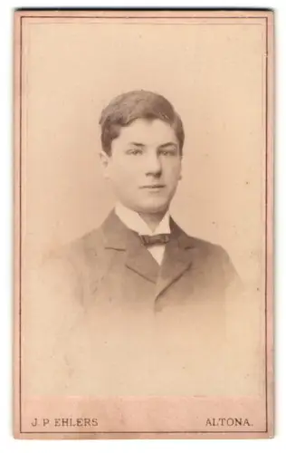 Fotografie J. P. Ehlers, Altona, Königstrasse 220, Porträt von Otto Heinemann
