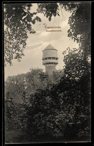 AK Travemünde, Blick zum Aussichtsturm