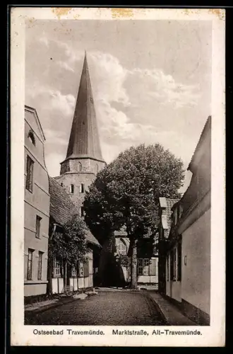 AK Travemünde, Blick in die Marktstrasse