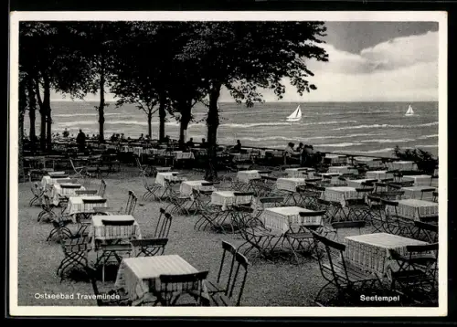 AK Travemünde, Cafe am Ostseebad