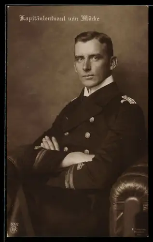 AK Kapitänleutnant von Mücke, Erster Offizier des Kleinen Kreuzers S.M.S. Emden