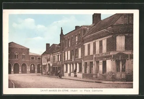 AK Saint-Mards-En-Othe, Place Gambetta