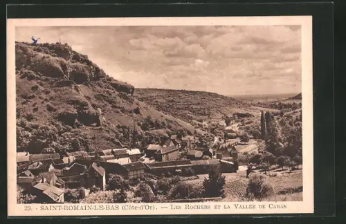 AK Saint-Romain-le-Bas, les Rochers et la Vallée de Caran