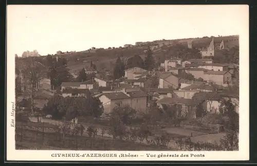 AK Civrieux-d`Azergues, Vue Generale des Ponts
