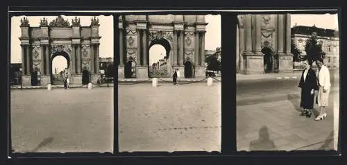 Fotografie Ansicht Potsdam, Dreier Serienfoto Brandenburger Tor