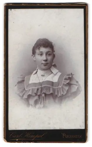 Fotografie Carl Hempel, Poessneck, Oberer Graben 5, Porträt einer jungen Frau