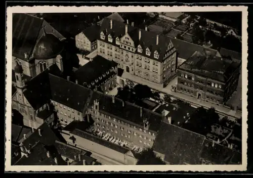 AK Dillingen, Mutterhaus der Franziskanerinnen, Fliegeraufnahme