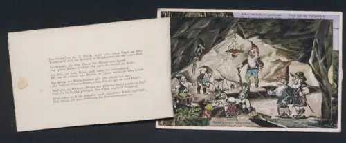 Klapp-AK Walporzheim /Ahrtal, Bunte Kuh, Zwerge haben Spass in einer Höhle