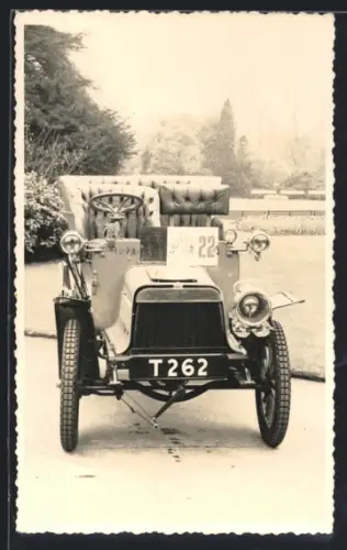 Foto-AK Auto mit Kennzeichen T 262 in Frontansicht