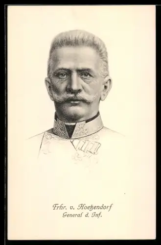 Künstler-AK Heerführer Freiherr von Hoetzendorf, General der Infanterie