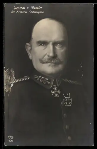 AK General von Beseler, der Eroberer Antwerpens, Montage