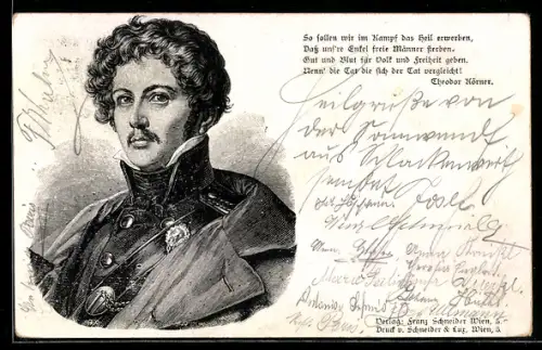 AK Freiheitskämpfer & Dichter Theodor Körner