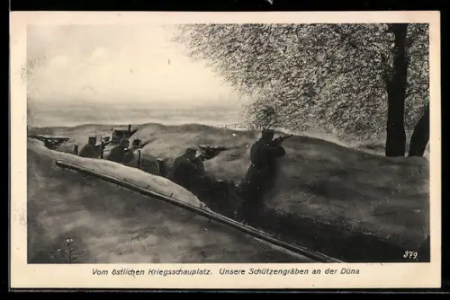 AK Ostfront, Schützengraben an der Düna