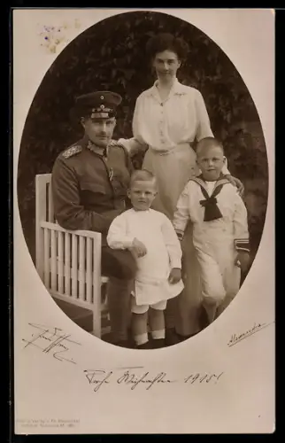 AK Grossherzog Friedrich Franz von Mecklenburg-Schwerin im Kreise seiner Familie