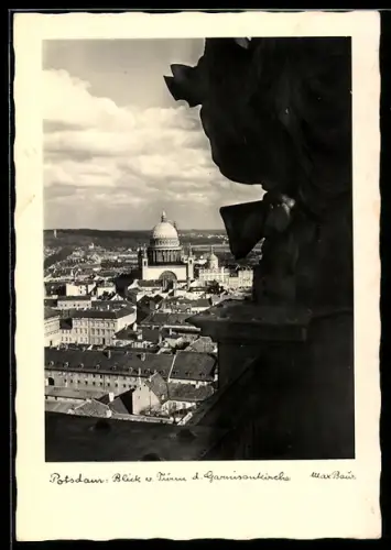 Foto-AK Max Baur: Potsdam, Blick auf die Garnisonskirche
