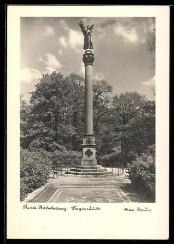 Foto-AK Max Baur: Babelsberg, Partie an der Siegessäule