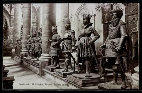 Foto-AK Fritz Gratl: Innsbruck, Rechte Seitenansicht der Hofkirche