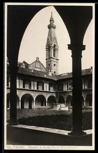 AK Firenze, Chiostro di Santa Croce