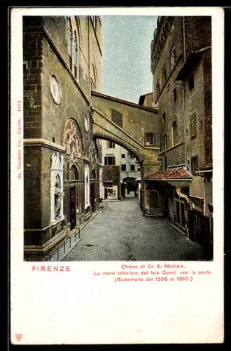 AK Firenze, Chiesa di Or S. Michele, La parte inferiore dal lato Ovest con la porte