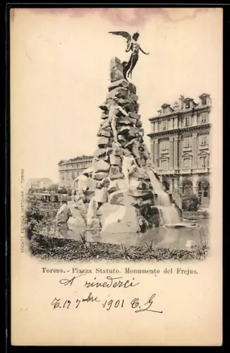 AK Torino, Piazza Statuto & Monumento del Frejus