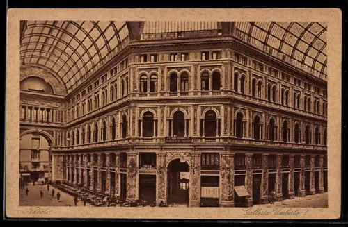 AK Napoli, Galleria Umberto I.