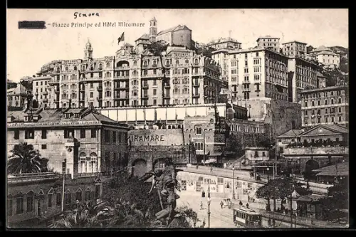 AK Miramare, Piazza Principe ed Hotel Miramare