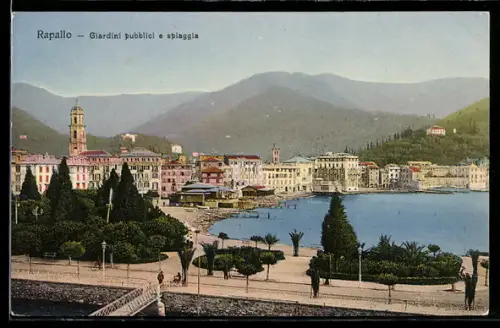 AK Rapallo, Giardini pubblici e spiaggia