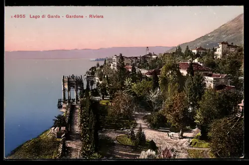 AK Gardone-Riviera, Ortsansicht