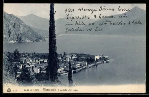 AK Menaggio, Panorama e veduta del lago