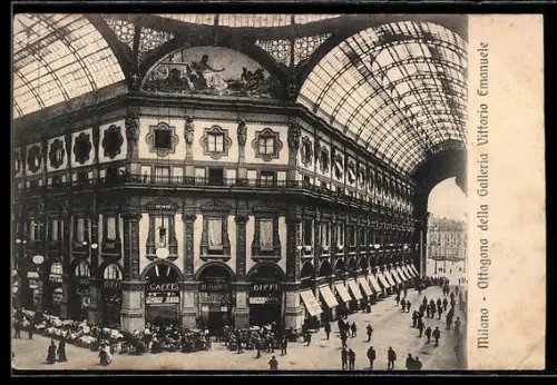 AK Milano, Ottagono della Galleria Vittorio Emanuele