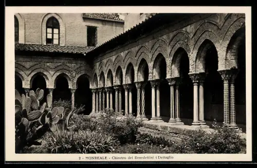 AK Monreale, Chiostro dei Benedettini, Dettaglio