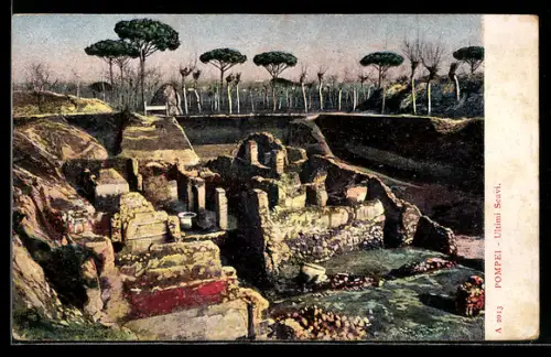 Künstler-AK Pompei, Ultimi Scavi