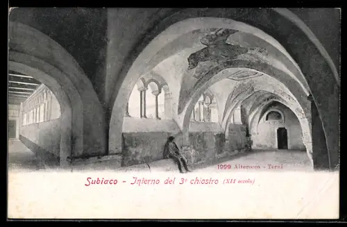 AK Subiaco, Interno del 3. chiostro (XII. secolo)