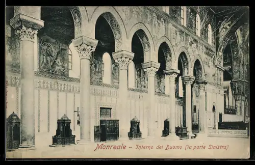 AK Monreale, Interno del Duomo la parte Sinistra