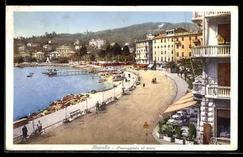 AK Rapallo, Passeggiata al mare