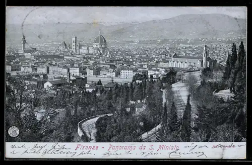 AK Firenze, Panorama da S. Miniato