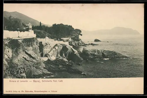 AK Nervi, Schickerts Parc Café sulla Riviera di Levante