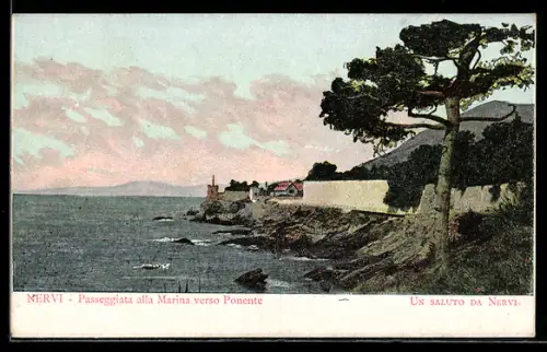 AK Nervi, Passeggiata alla Marina verso Ponente