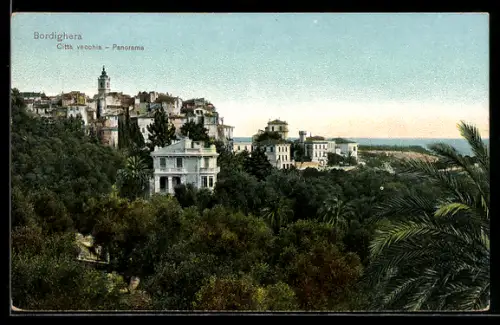 AK Bordighera, Città vecchia, Panorama
