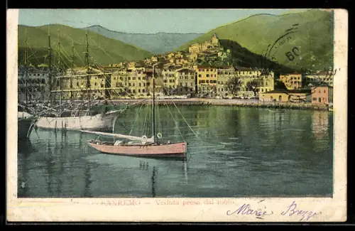AK Sanremo, Veduta presa dal molo