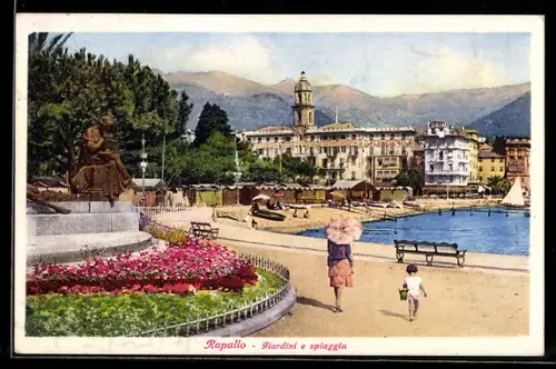 AK Rapallo, Giardini e spiaggia