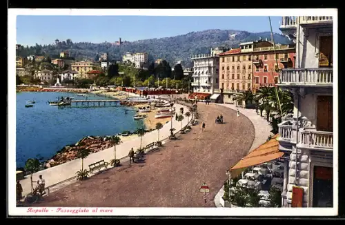 AK Rapallo, Passeggiata al mare