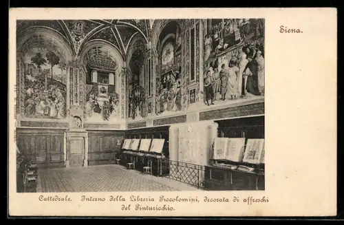 AK Siena, Interno della Libreria Piccolomini, decorata di affreschi del Pinturicchio