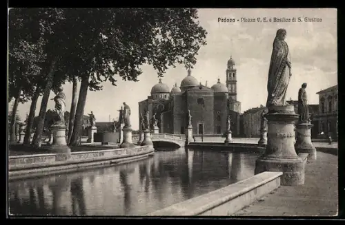 AK Padova, Piazza V. E. e Basilica di S. Giustina