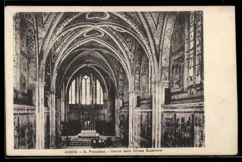 AK Assisi, S. Francesco, Interno della Chiesa Superiore