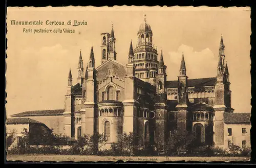 AK Pavia, Monumentale Certosa di Pavia, Parte posteriore della Chiesa